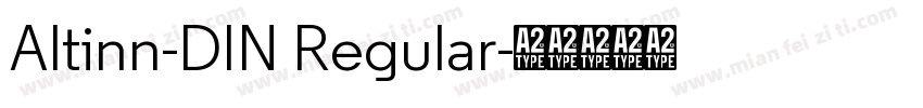Altinn-DIN Regular字体转换